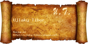 Ujlaky Tibor névjegykártya
